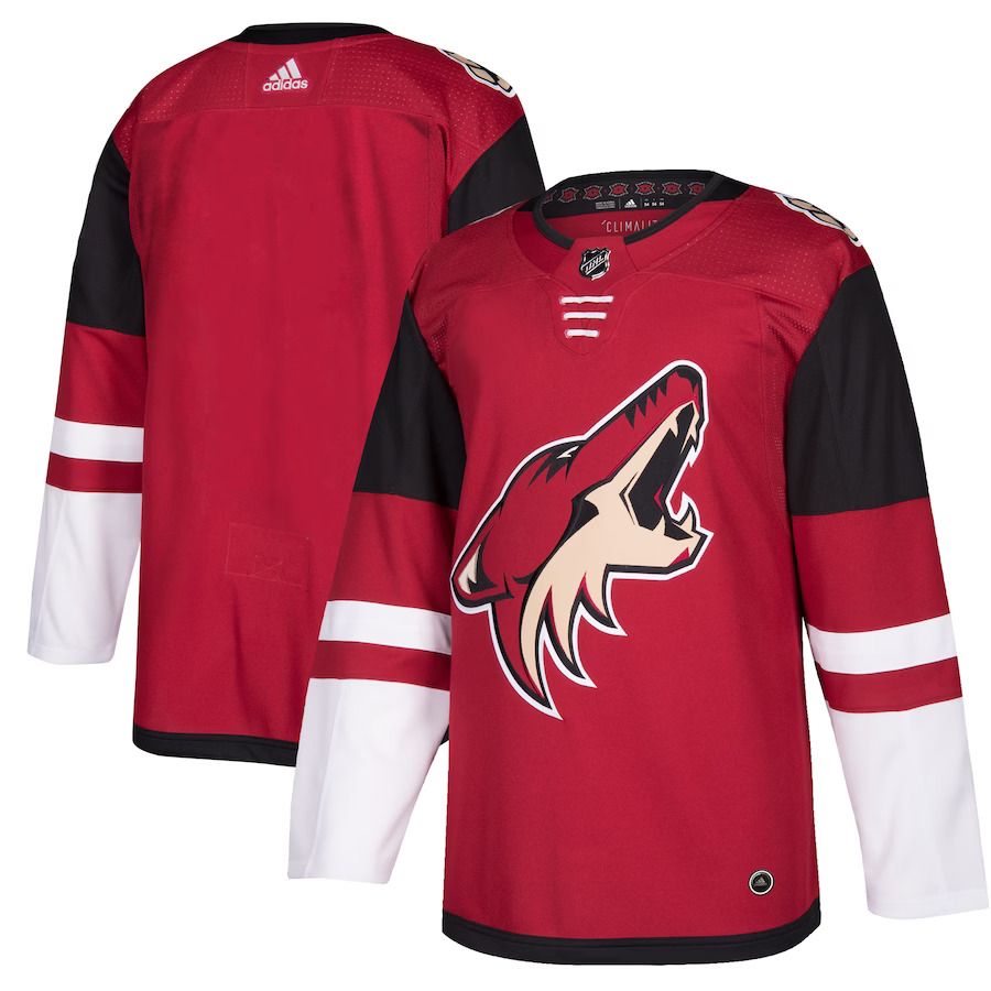 Men Arizona Coyotes adidas Maroon Home Authentic Blank NHL Jersey->customized nhl jersey->Custom Jersey